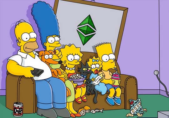 Fotograma de un episodio de la serie Los Simpson.